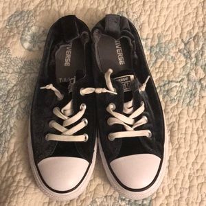 Black velvet converse